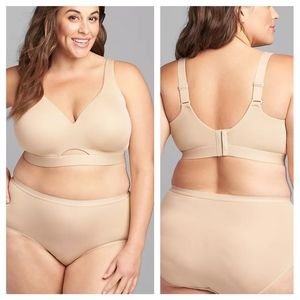 Lane Bryant Cacique Comfort Bliss Lightly Lined No Wire Bra Nude 38H NWOT